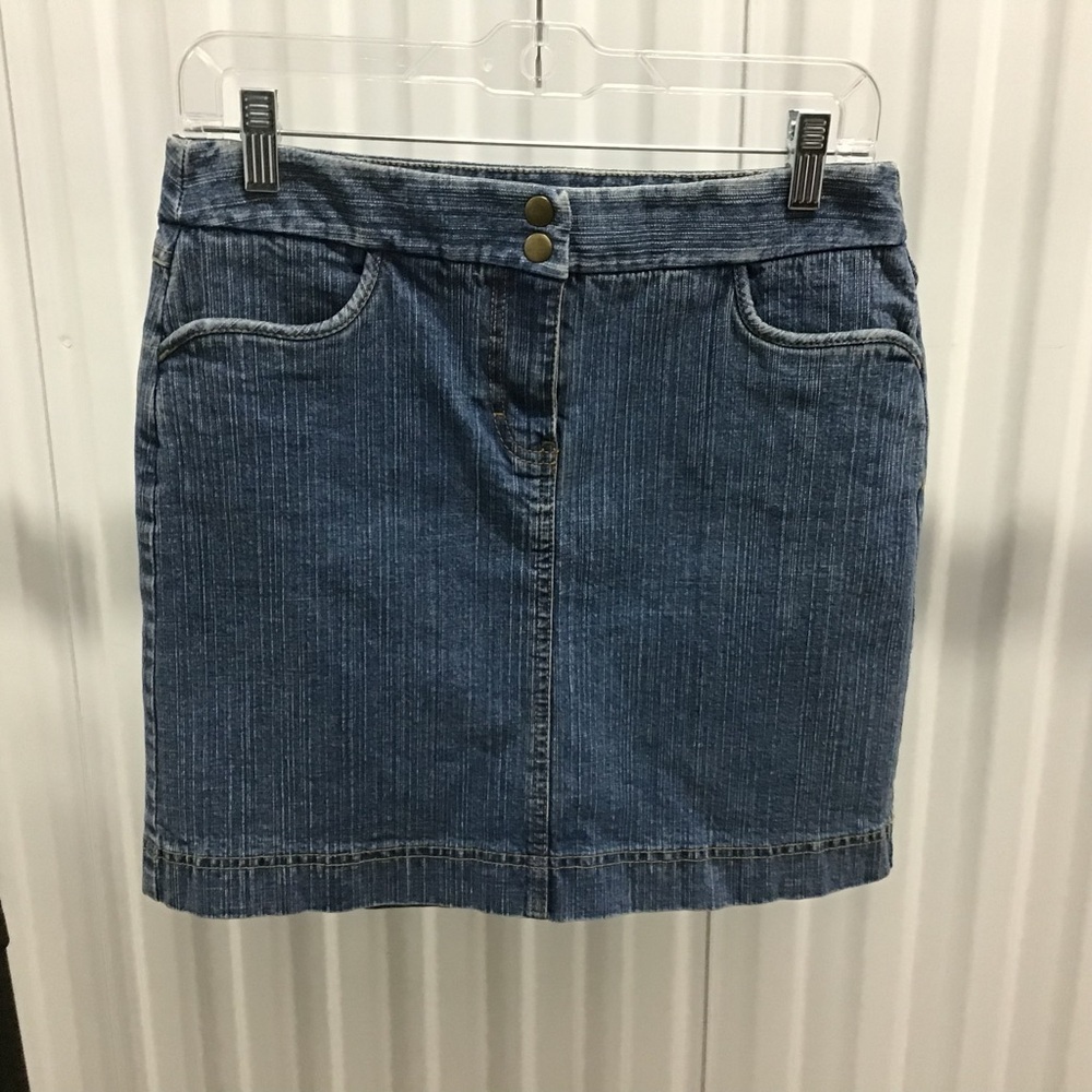 LOFT Denim Mini Skirt